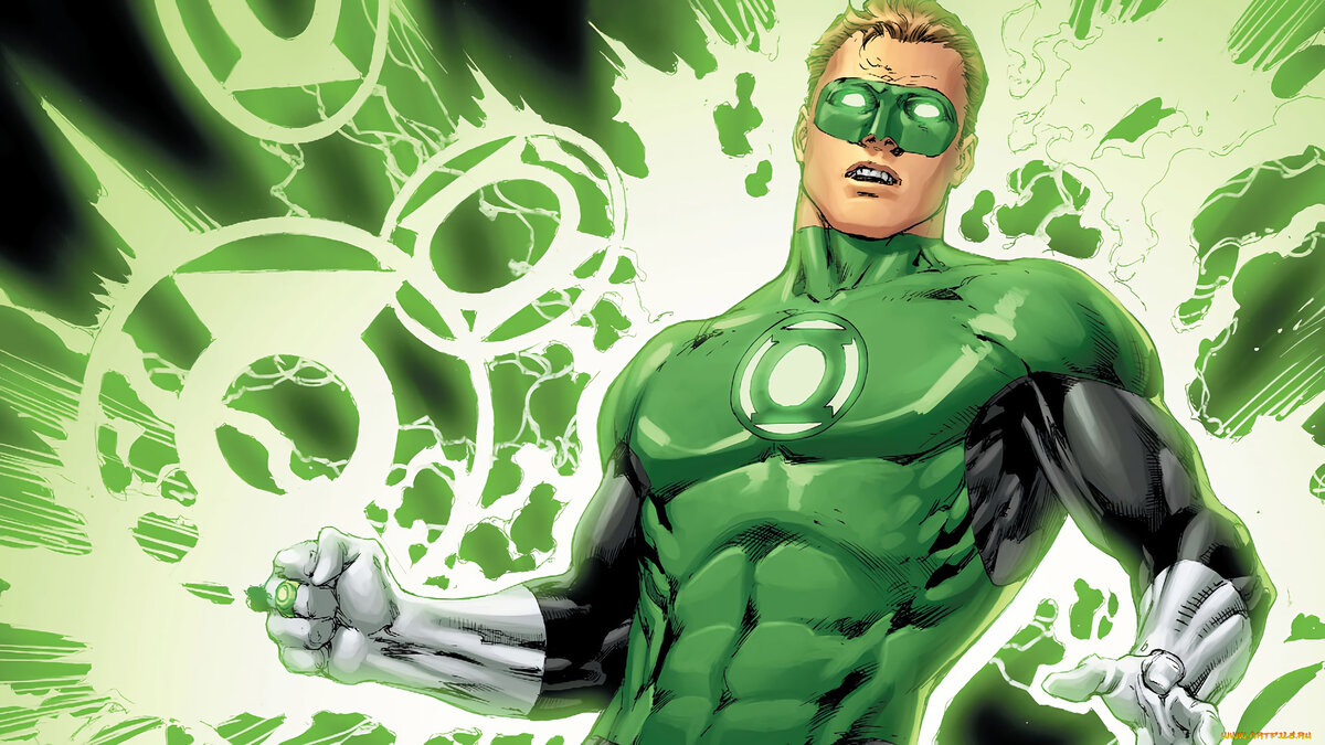 Зеленой Фонарь относится к множеству супер героев вселенной  DC, получил свои способности от кольца инопланетян.-2