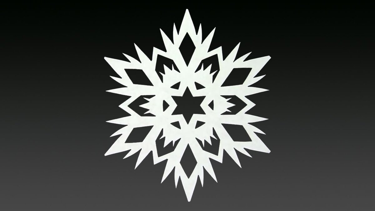 Главное - понять принцип вырезания снежинки, остальное - дело техники и фантазии.