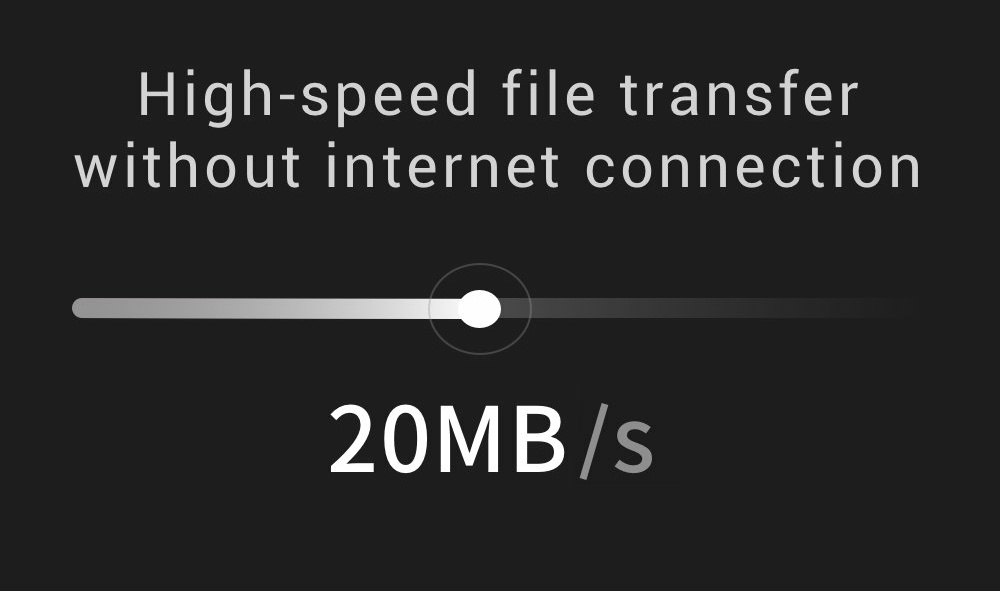 Высокоскоростная передача файлов без подключения к интернету