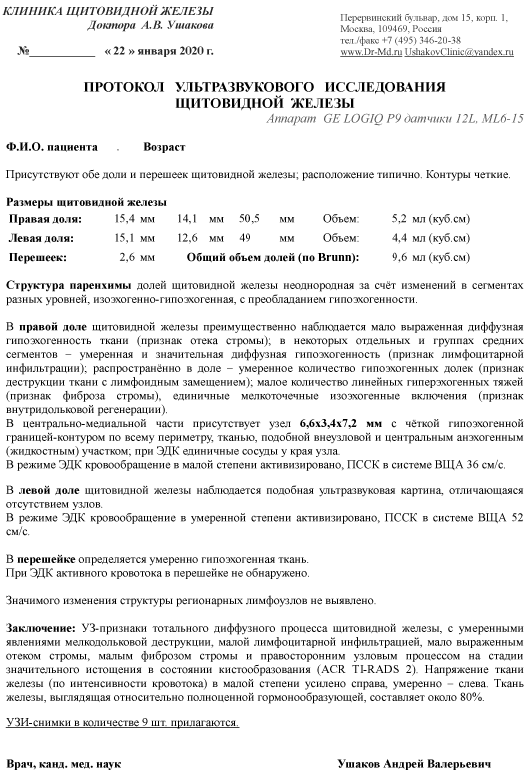 УЗИ щитовидной железы: когда назначается, что показывает