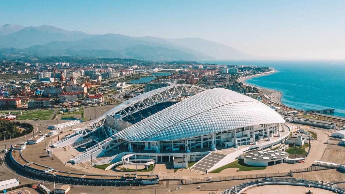 Живописный олимпийский стадион Фишт