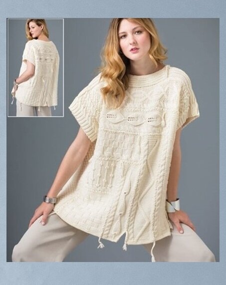 Вязаная туника. Источник: https://store.vogueknitting.com/p-5284-patchwork-tunic.aspx.