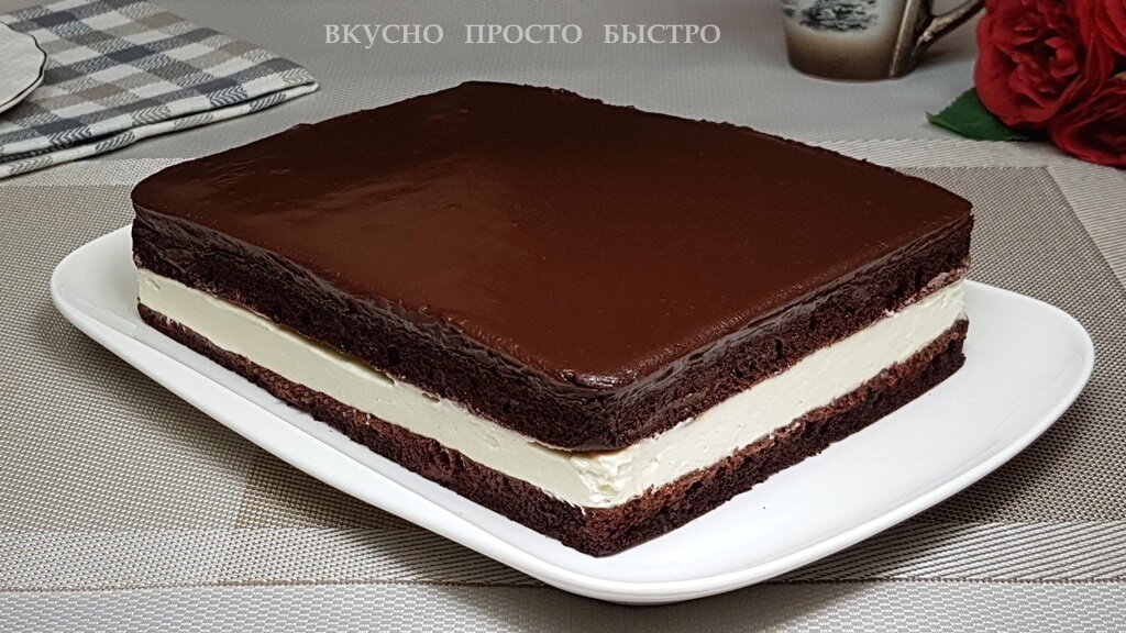 Торт Молочный ломтик - рецепт на канале Вкусно Просто Быстро