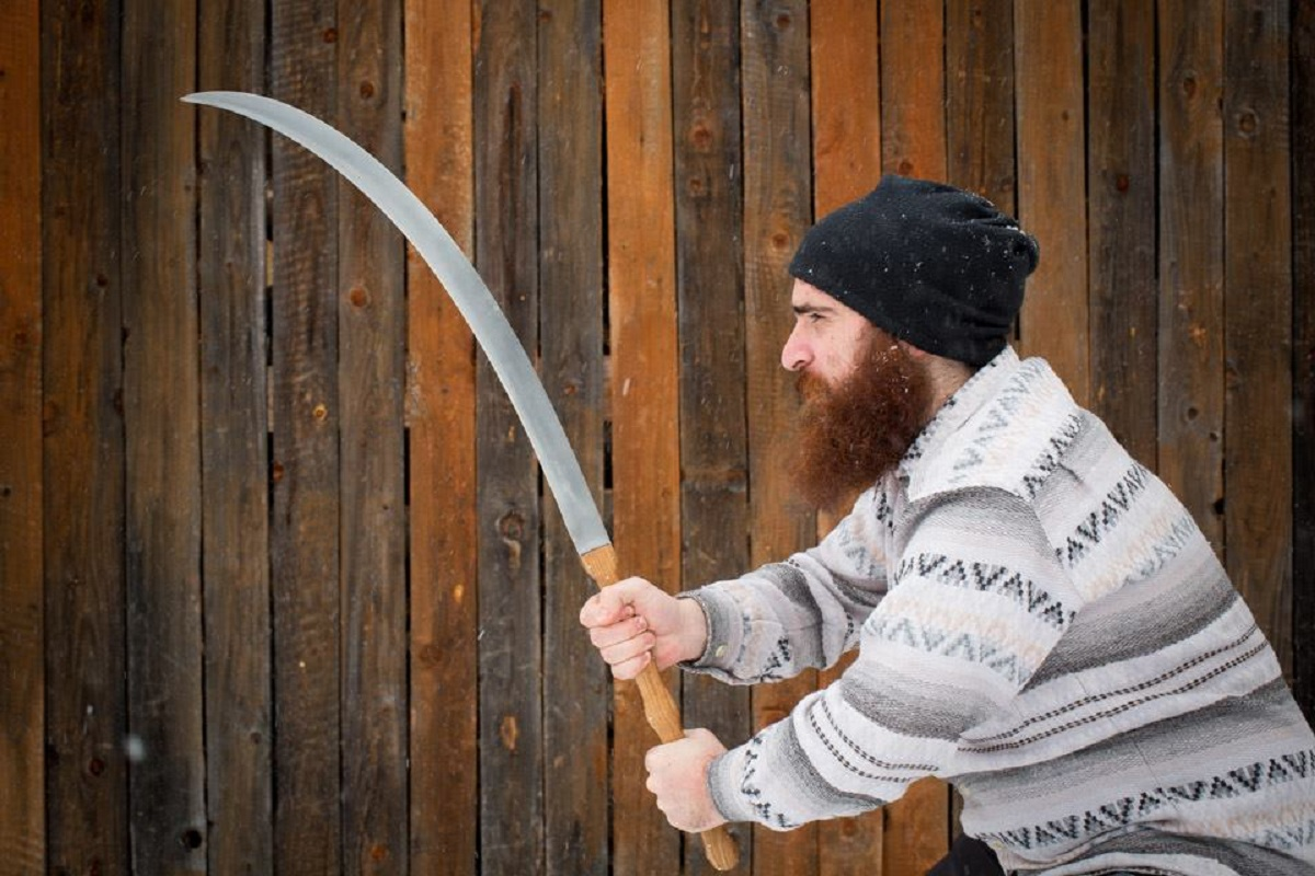 Реконструкция боевого хвата ромфеи