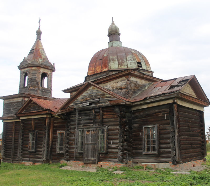 Деревянная церковь в д. Нагорный Иштан разрушается, требуется срочная реставрация