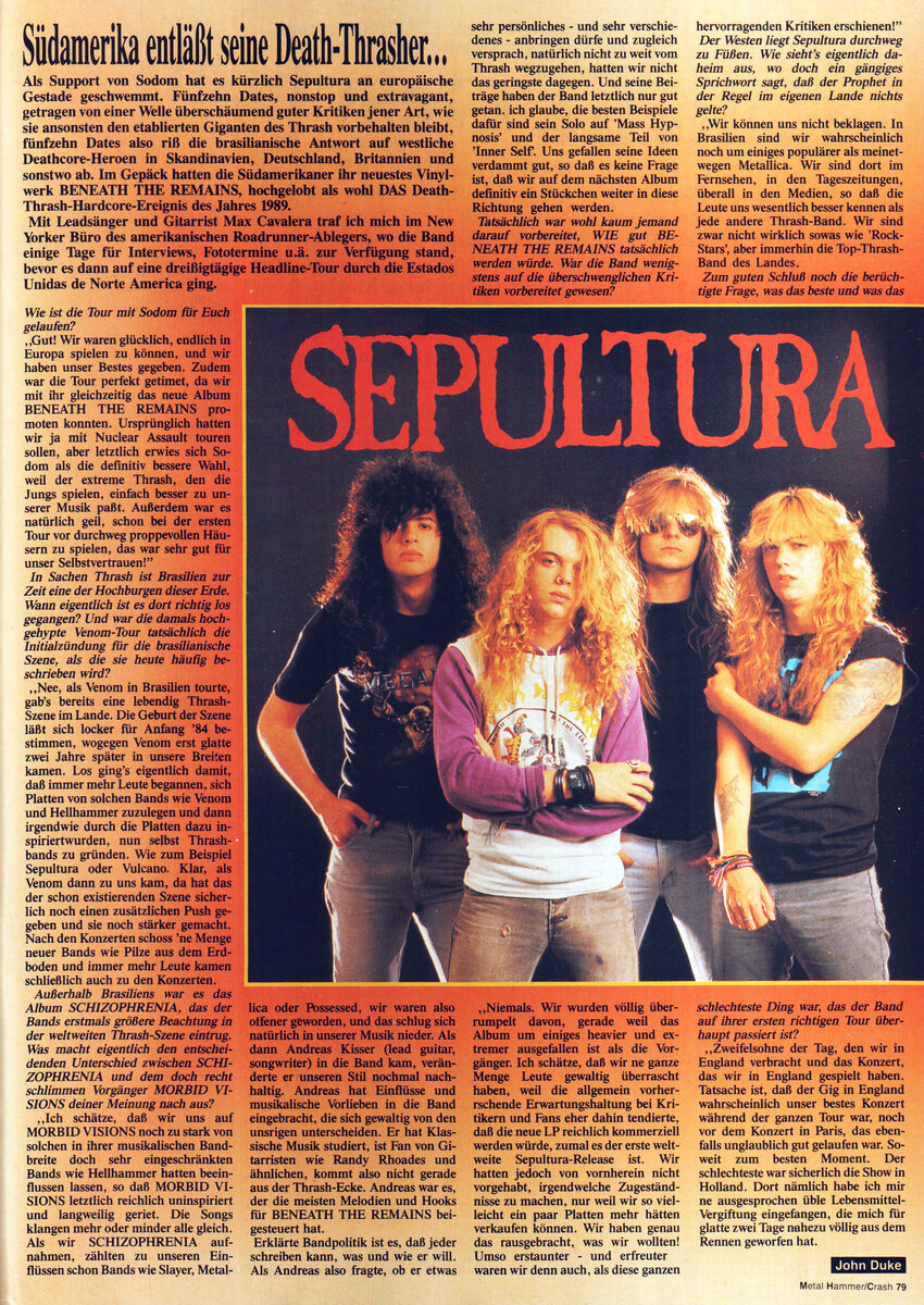 Страница журнала Metal Hammer