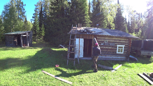 Ремонт крыши на избе. Пристрелка нового оптического прицела. Сварил ...