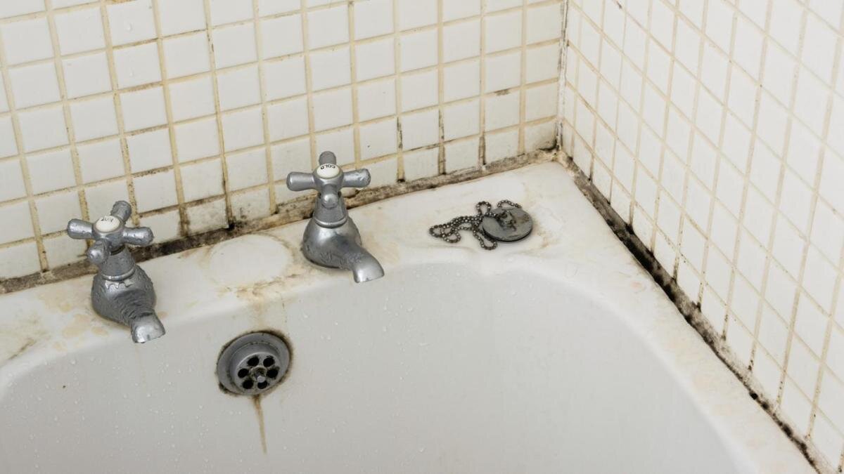 Как убрать плесень в ванной на герметике. Дизайн ванной. Mold in Bathroom big problem in Florida USA.