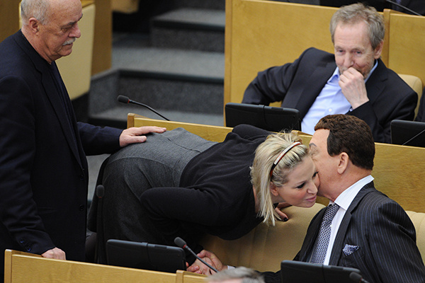 Станислав Говорухин, Мария Максакова-Игенбергс и Иосиф Кобзон