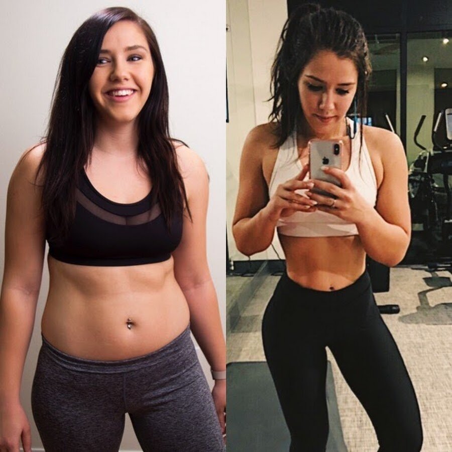 Бриана Шаффер в середине своего марафона по похудению