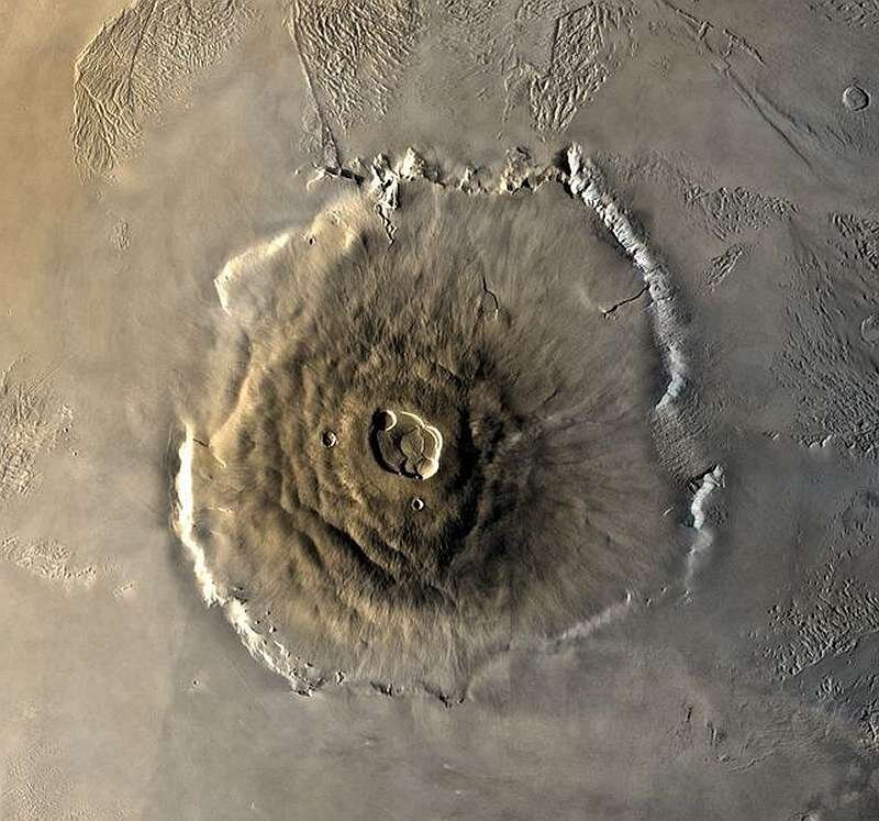  Olympus Mons на Марсе