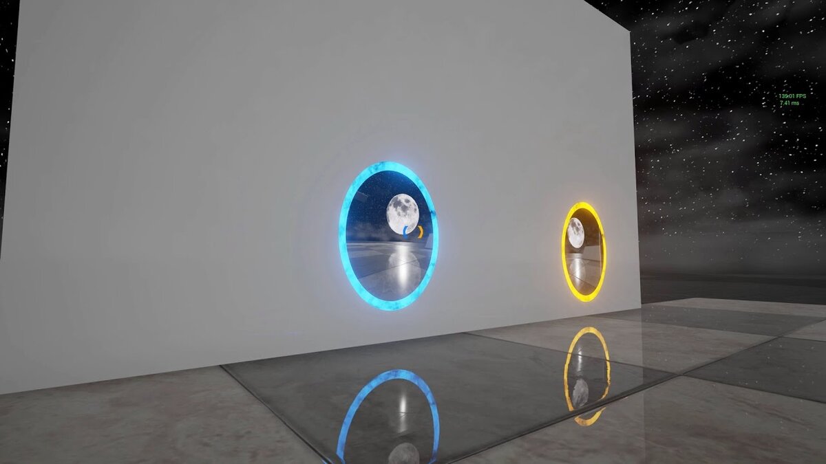 Два портала (игра "Portal")