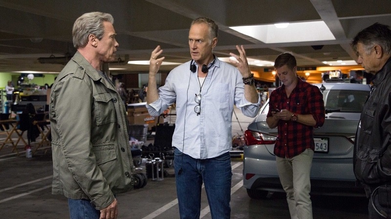 Алан Тейлор на съемках фильма «Терминатор: Генезис»