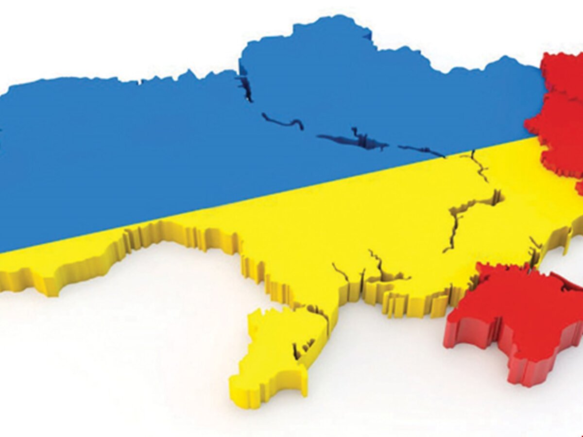 Карта украины с крымом и без