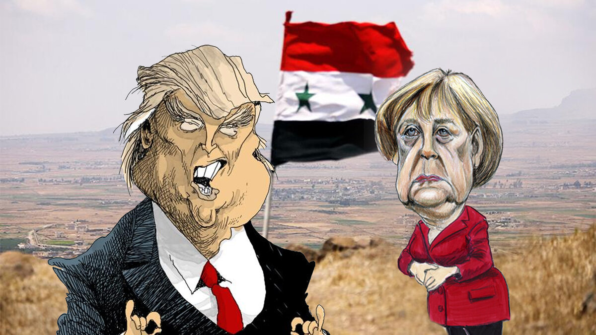 В понедельник американский Трамп и германская Меркель, пообщавшись по телефону, «неожиданно» дружно обеспокоились гуманитарной ситуацией в сирийской провинции Идлиб—т.е.