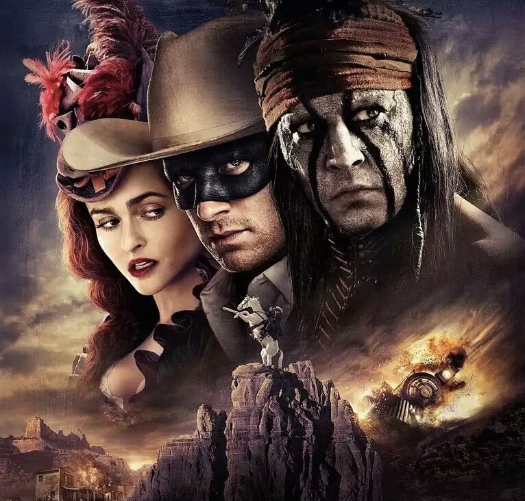 Постер фильма "Одинокий рейнджер". Walt Disney Pictures
