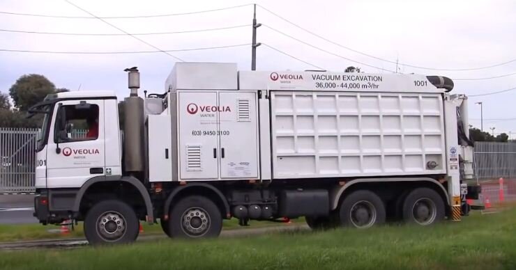 Вакуумный экскаватор в сложенном виде