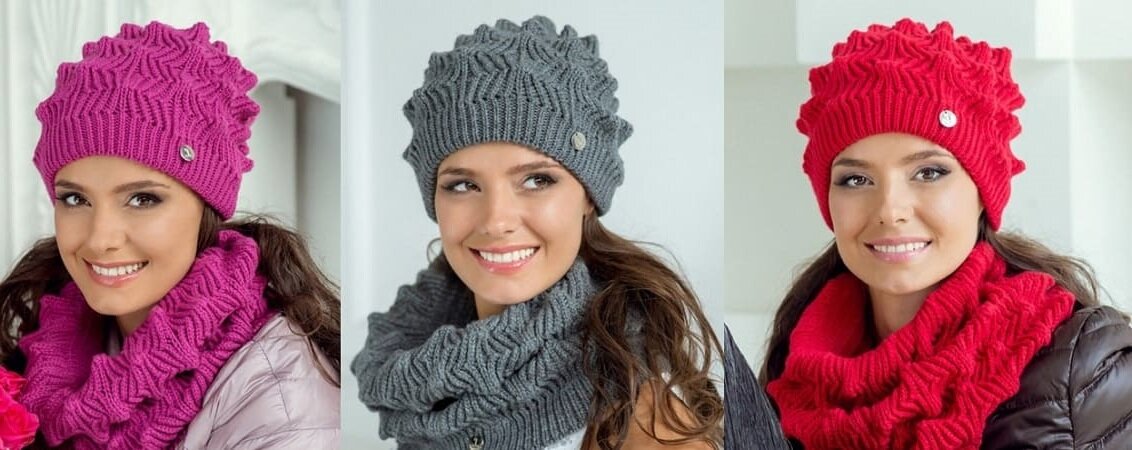 Идеи узоров спицами для вязания шарфов