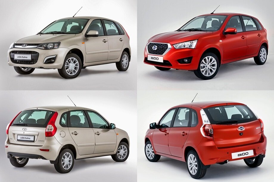 Лада Калина и Datsun MI-DO