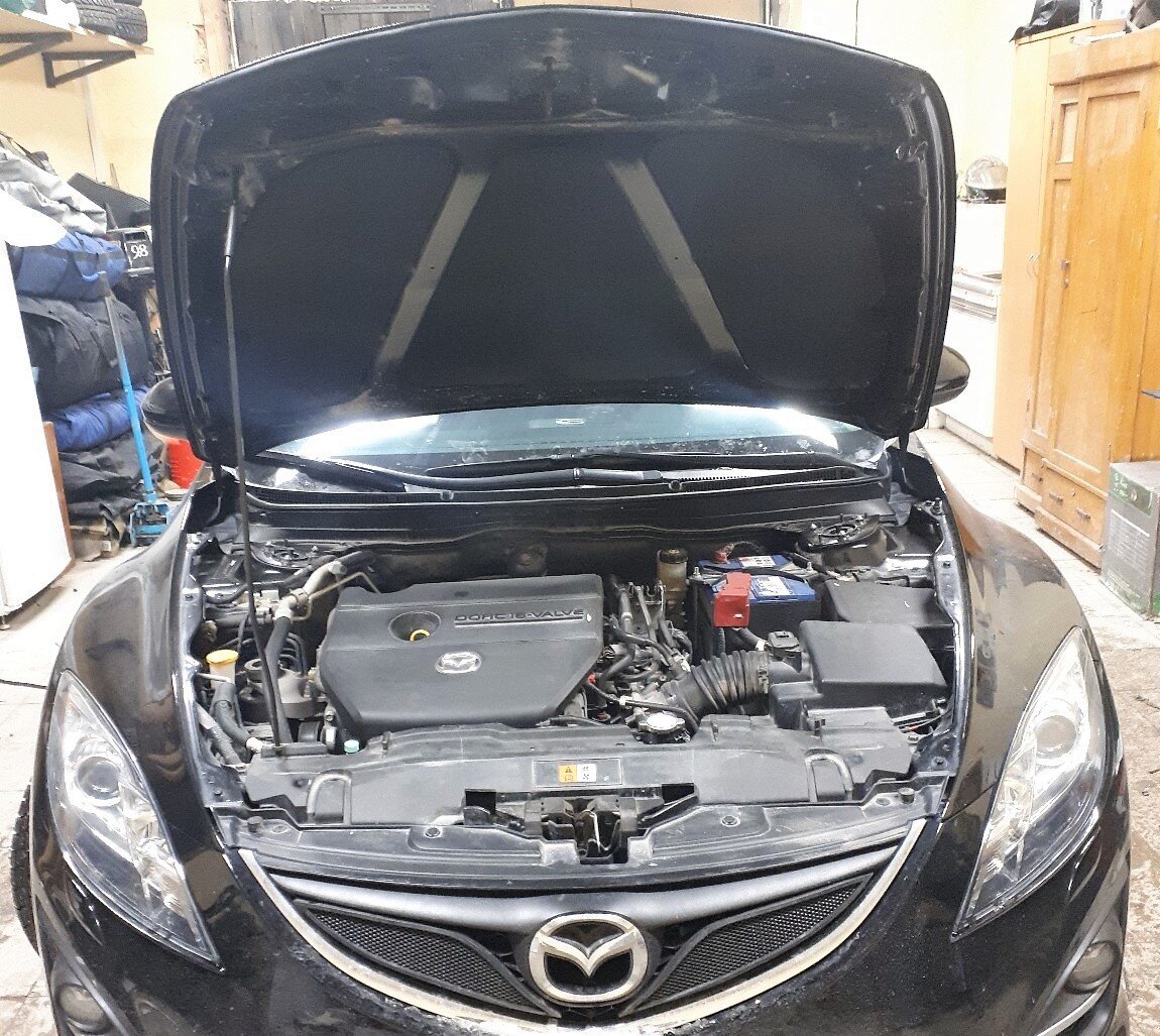 Mazda 6 и шумоизоляция капота.