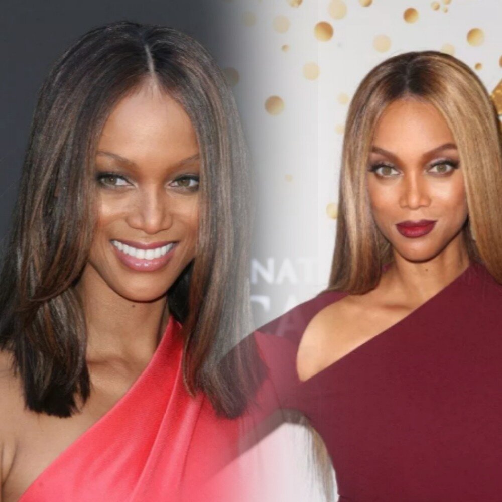 Тайра Бенкс слева в 35 лет, справа в 45 лет // фото Инстаграм