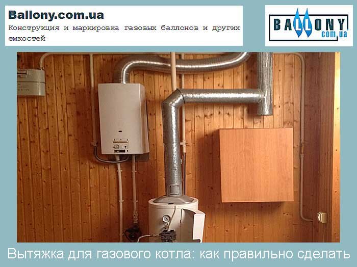 Как сделать вытяжку для газового котла в частном доме