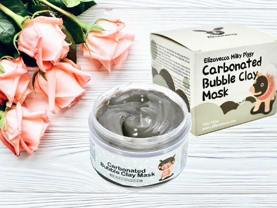 Глиняно-пузырьковая маска для лица Elizavecca Milky Piggy Carbonated Bubble Clay Mask