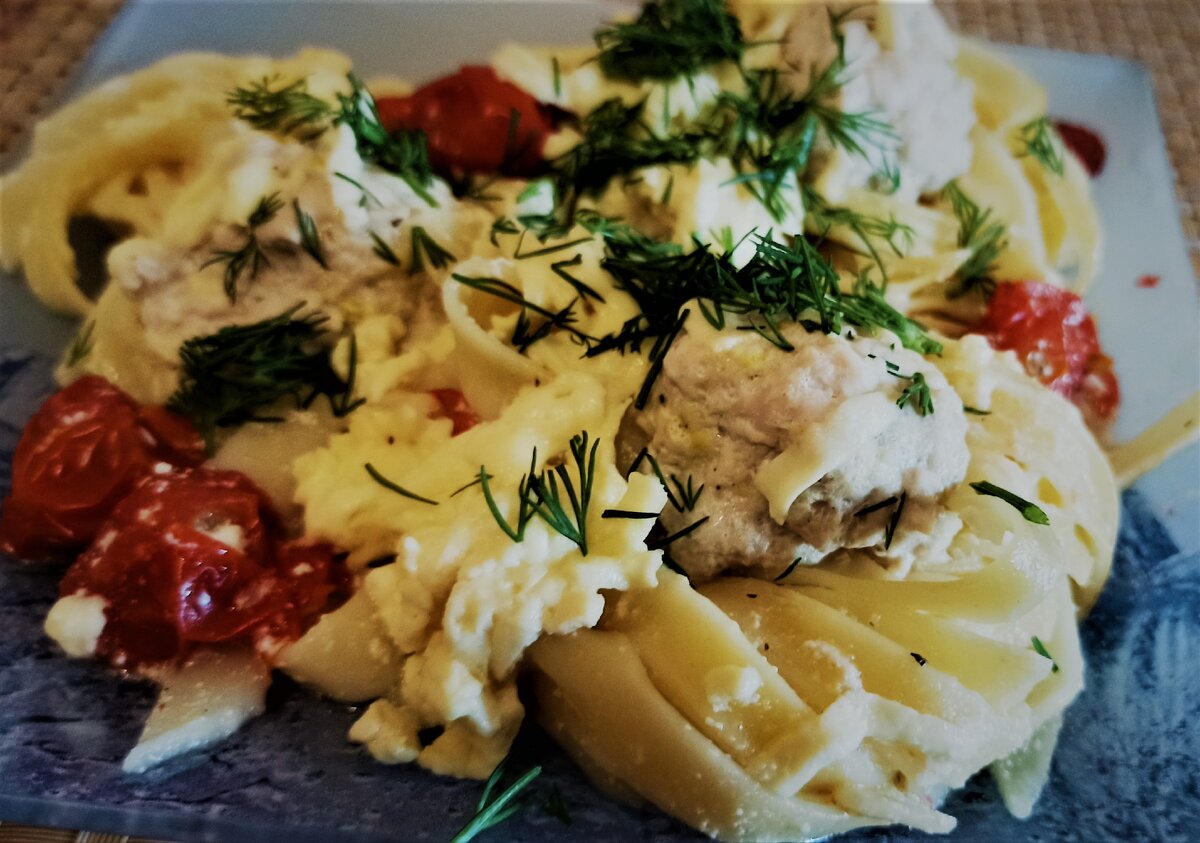 Мясные гнезда с индюшатиной