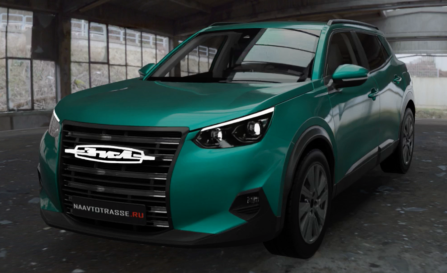 Рендеры кроссовера "ЗиЛ"