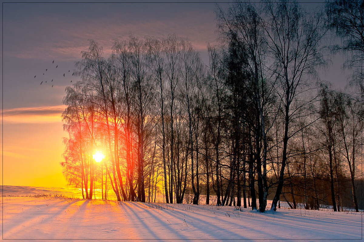 Рассвет зимой