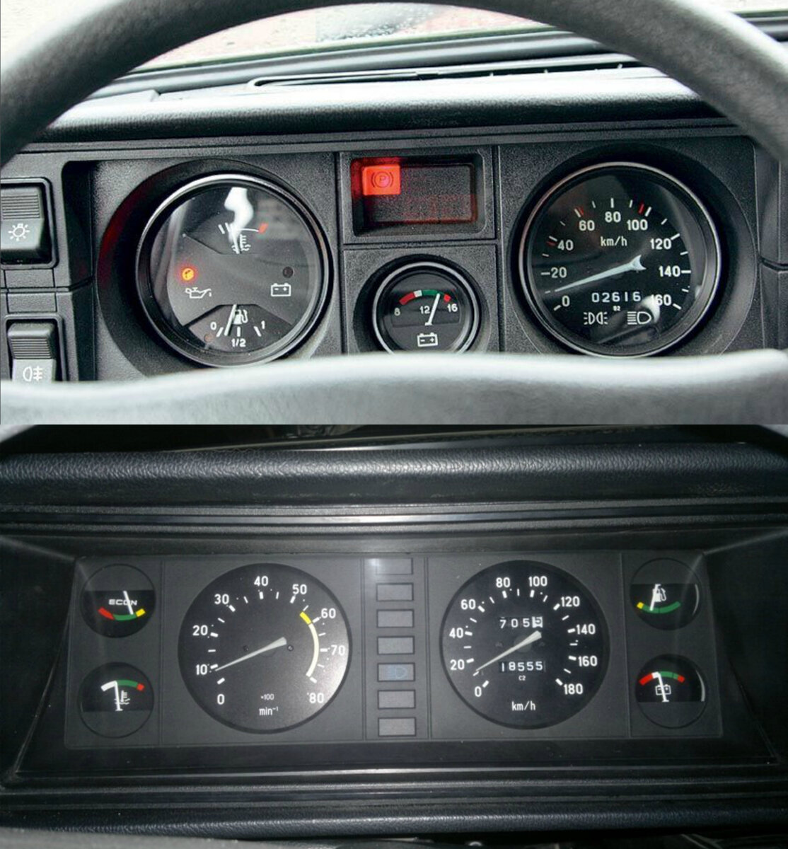 Сверху - 2105 \\\ снизу - 2107