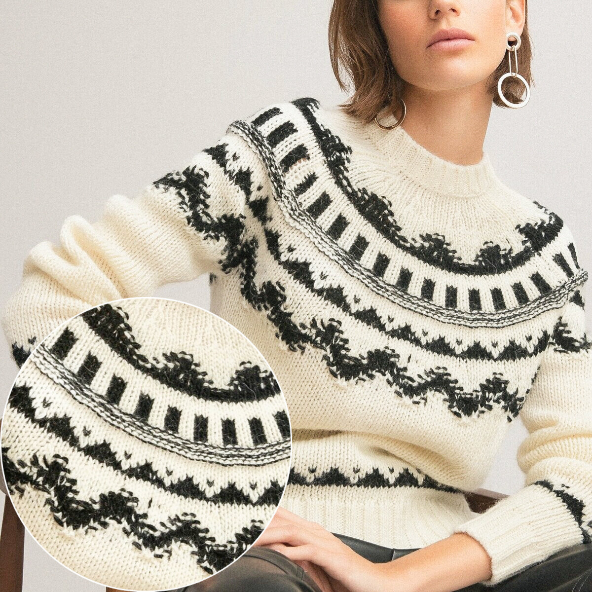 Джемпер на круглой кокетке Ла Редут