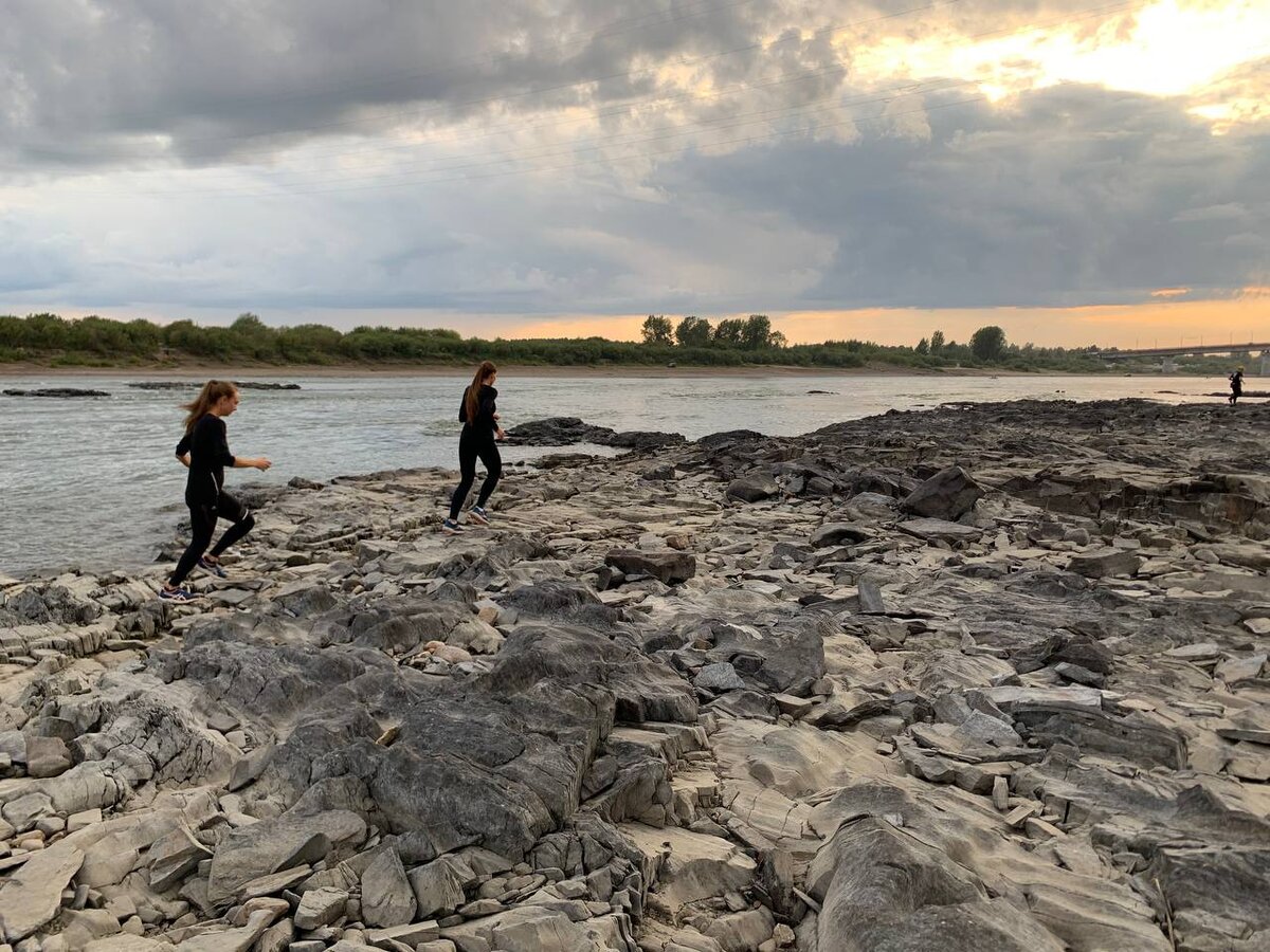 Трейлраннинг по берегу р. Томь.