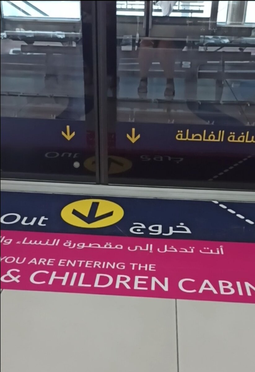 обозначение женского вагона. фото автора