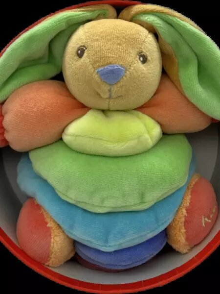 Заяц разноцветный 18 см