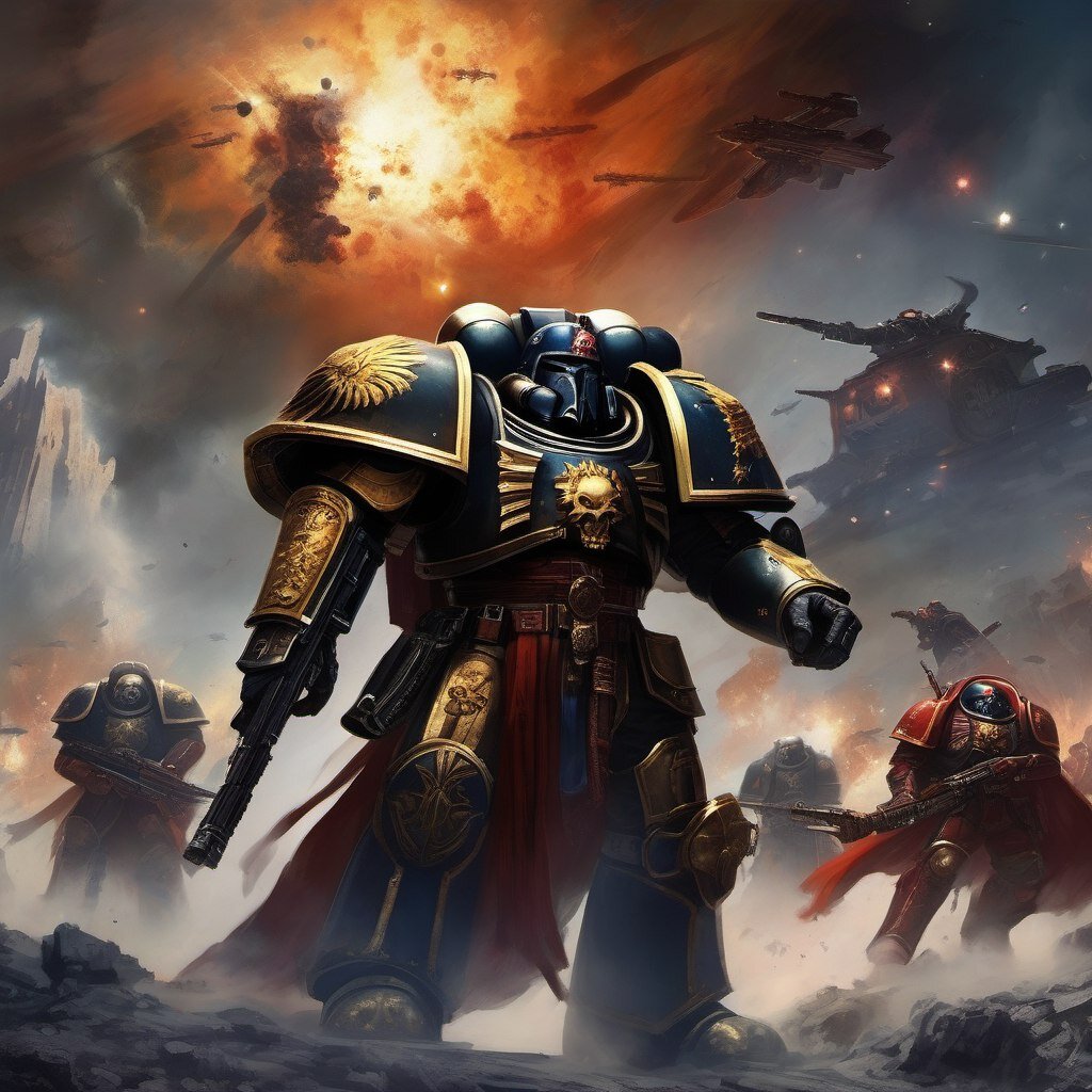 Эпическая битва в мире Warhammer 40,000: Свет Императора против Хаоса | ⚖️  𝕷𝖎𝖇𝖊𝖗𝖙𝖆𝖗𝖎𝖆𝖓 𝕬𝖓𝖌𝖊𝖑 ⚔️ | Дзен