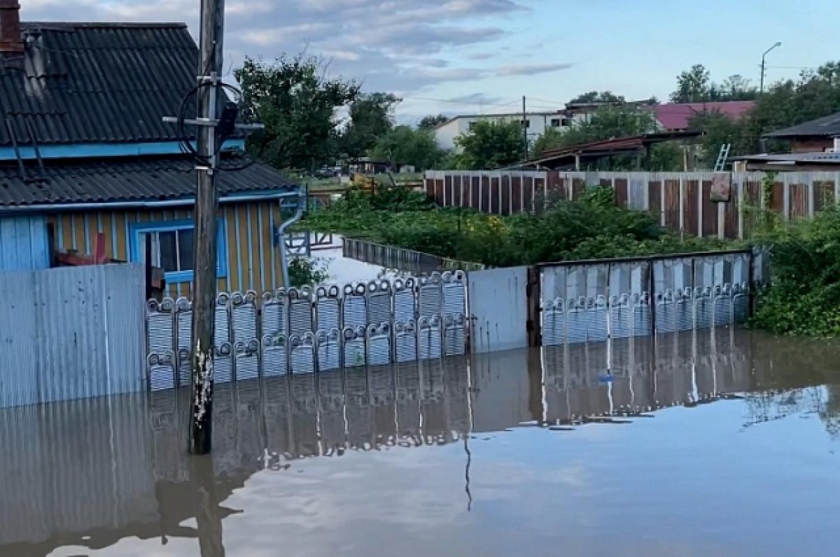    Под водой оказался урожай и на огородах приморцев.