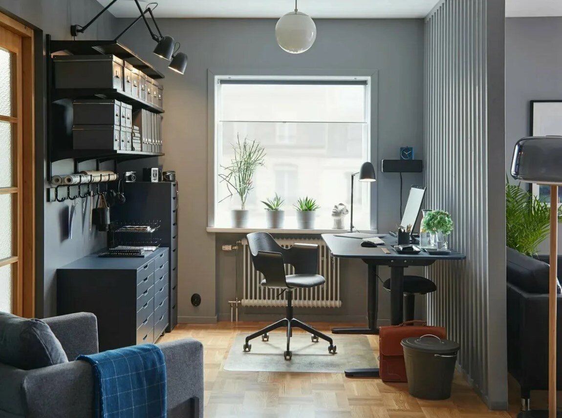 Место работы и рабочее место. Рабочий кабинет икеа. Ikea Home Office Design. Дизайнерское рабочее место. Интерьер рабочего места.