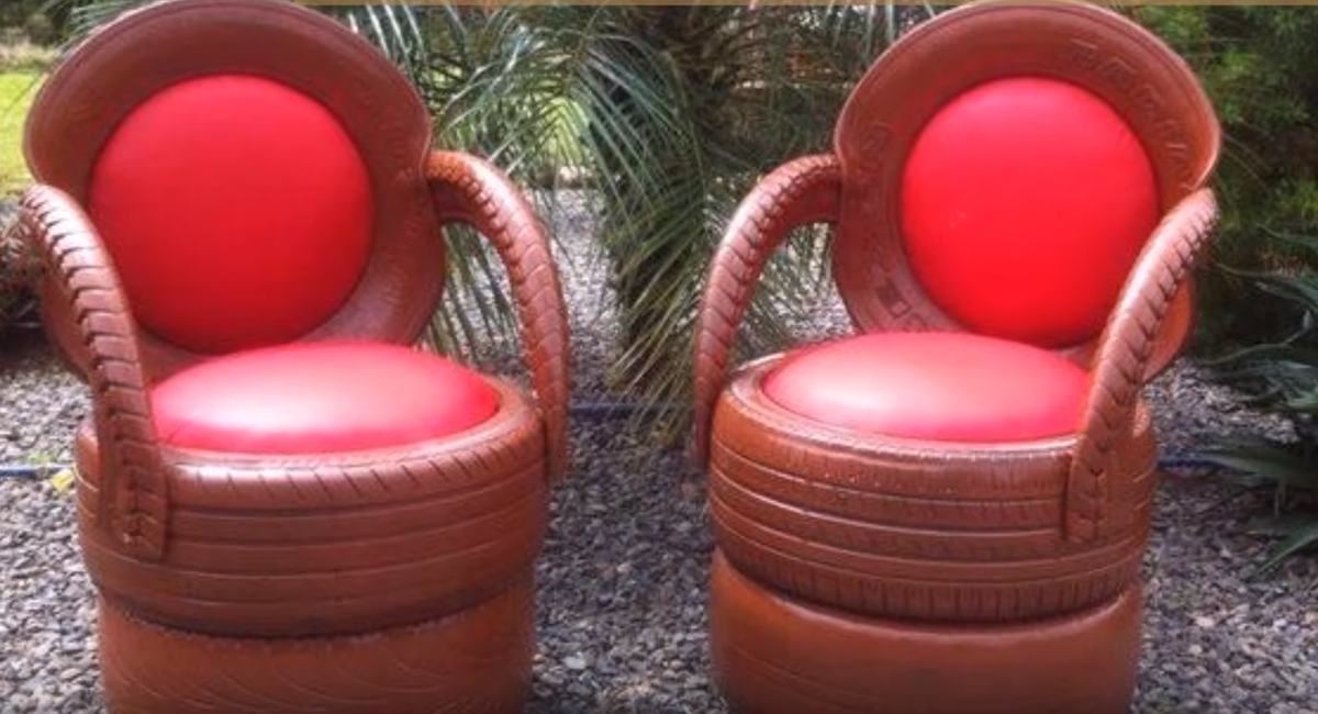 стулья из покрышки