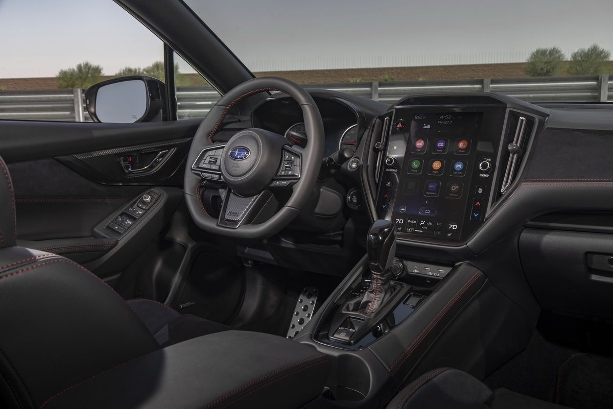 Интерьер от Subaru WRX 2022. Для Subaru Crosstrek он претерпит минимальные изменения.