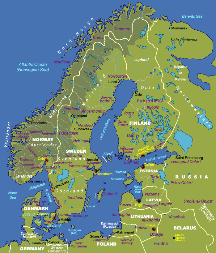 Какие страны находятся на скандинавском полуострове. Скандинавский полуостров на карте. Скандинавия полуостров на карте. Реки Скандинавии карта. Швеция Скандинавский полуостров.