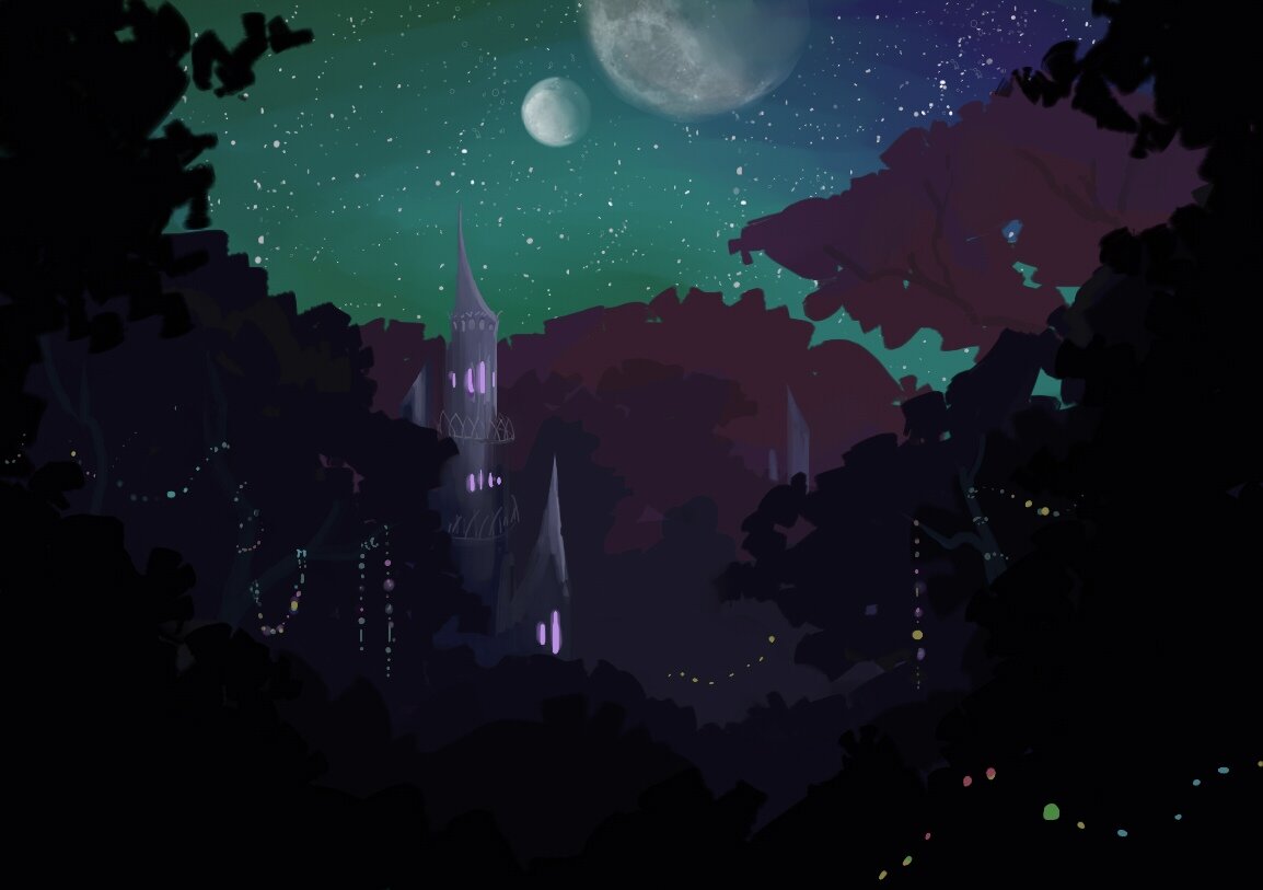 Художник: еловые лапы.