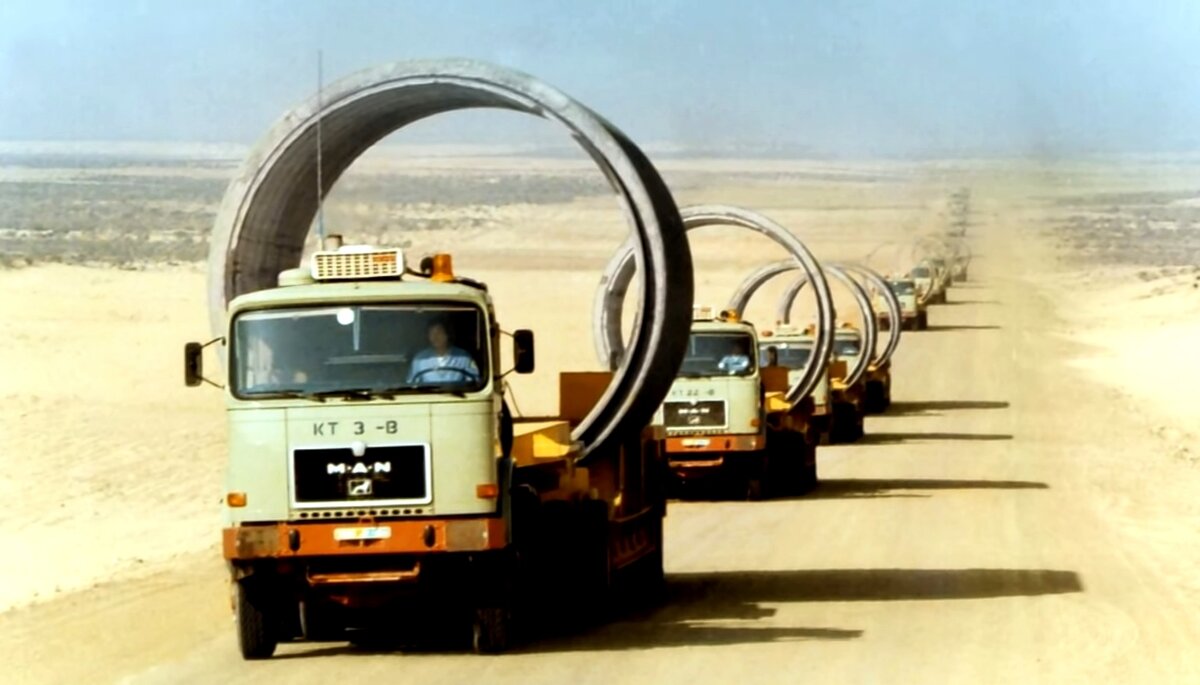 Процесс строительства канала