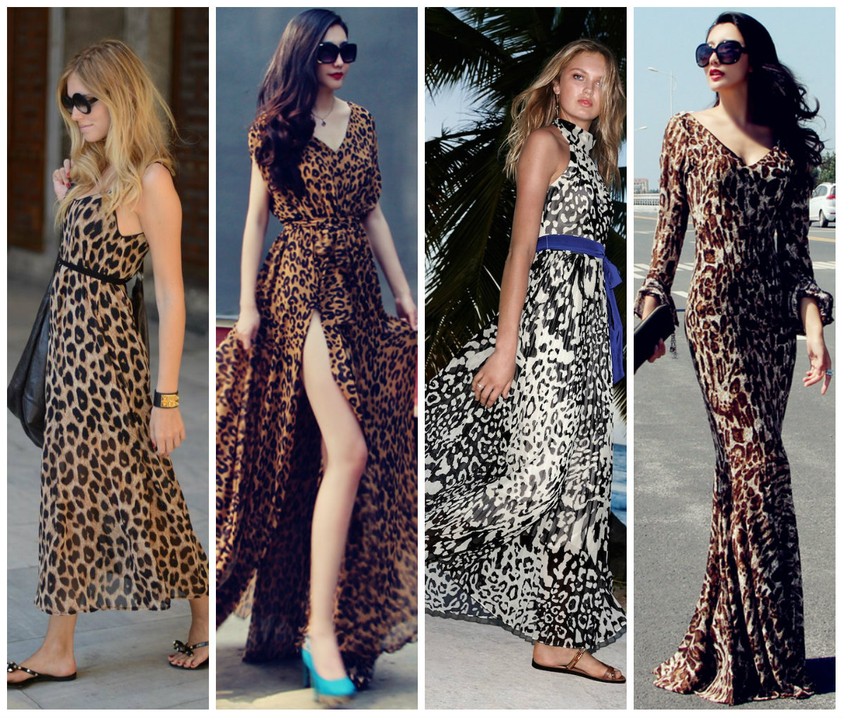 Платье леопардовое комбинация Zolla