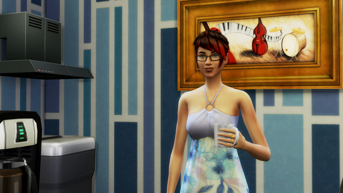Картинка сделана мною в игре The Sims 4