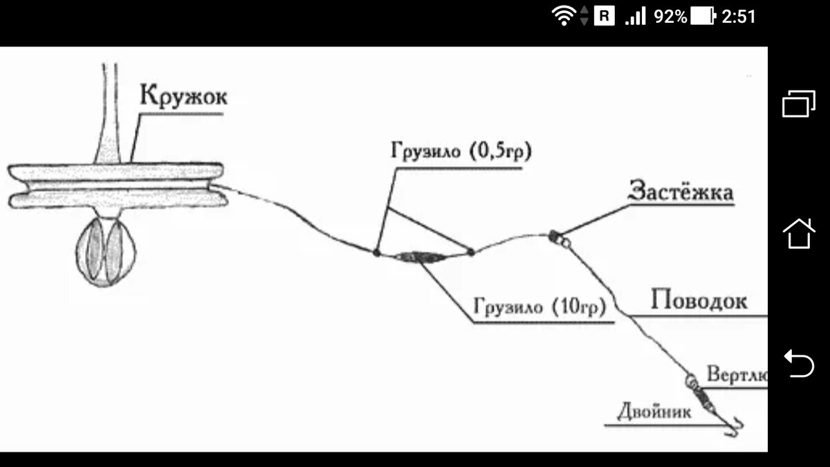 Кружок рыболовный 350г диаметр 18см