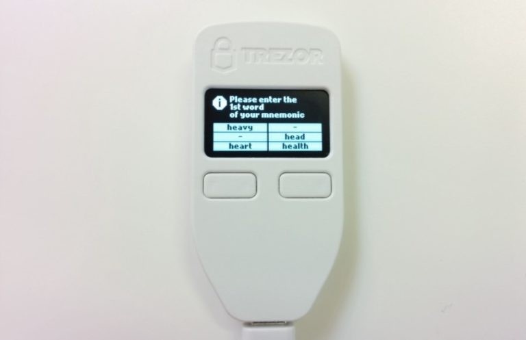  
Кошелек Trezor. Из открытых источников