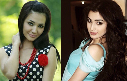 Узбечка - слева, таджичка -справа. 