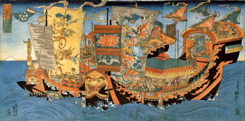 Экспедиция Сюй Фу в поисках эликсира жизни. Источник изображения: wikipedia.org