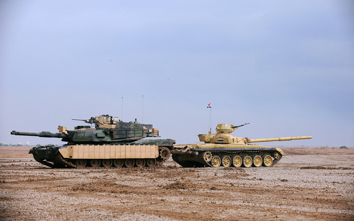 Сравнение габаритов "Абрамса" и Т-72